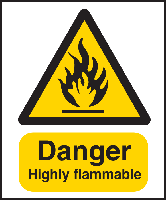 Haz418 Danger Highly Flammable