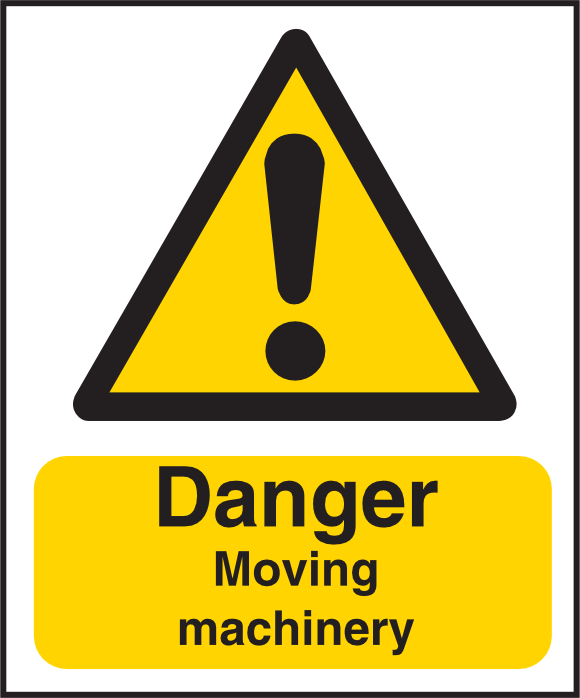 Haz443 Danger Moving Machinery