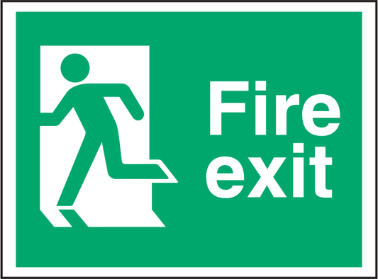 FE117 Fire exit / running man LEFT