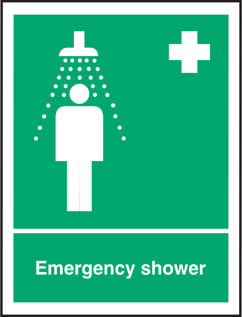 First Aid Shower Sign First Aid – Mainland Signs
