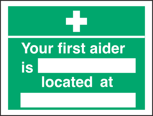 FirstAid213 Your first aider is / located at