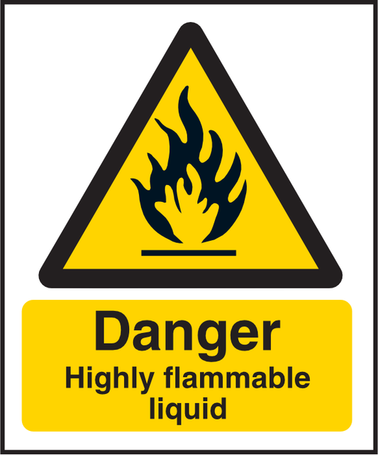 Haz405 Danger Highly Flammable Liquid