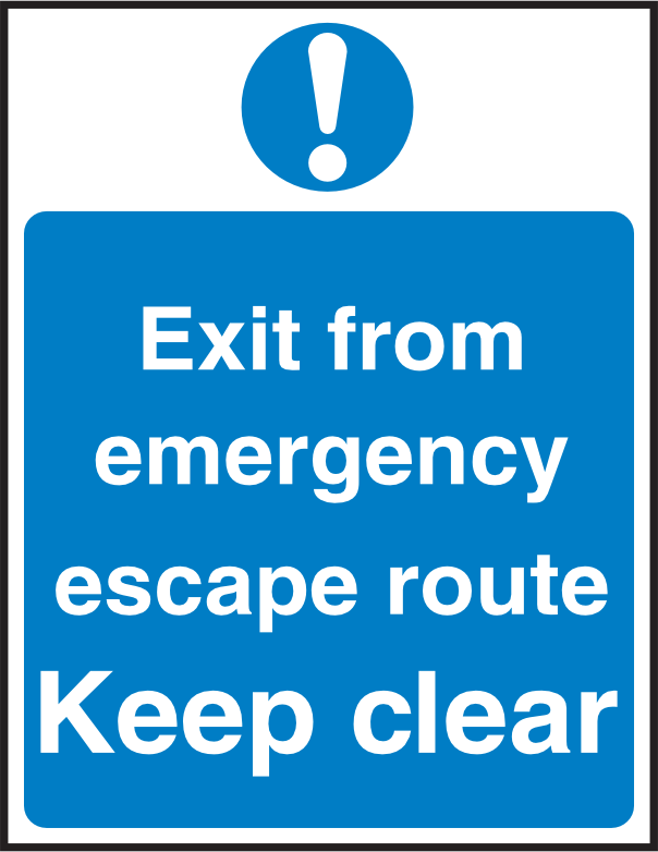 MAN313 Exit From Emergency Escape Route