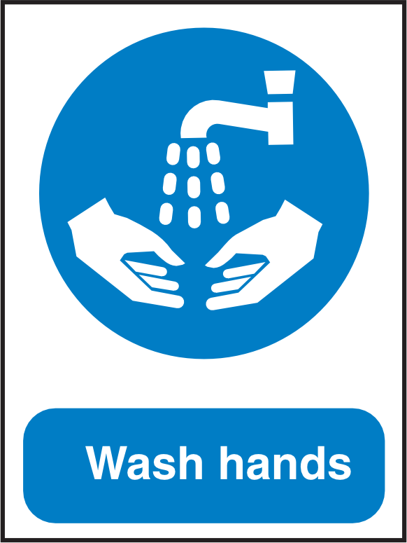 MAN314 Wash Hands – Mainland Signs