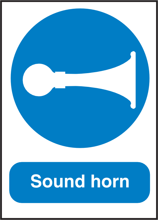 Sound Man Sign MAN326 Sound Horn – Mainland Signs