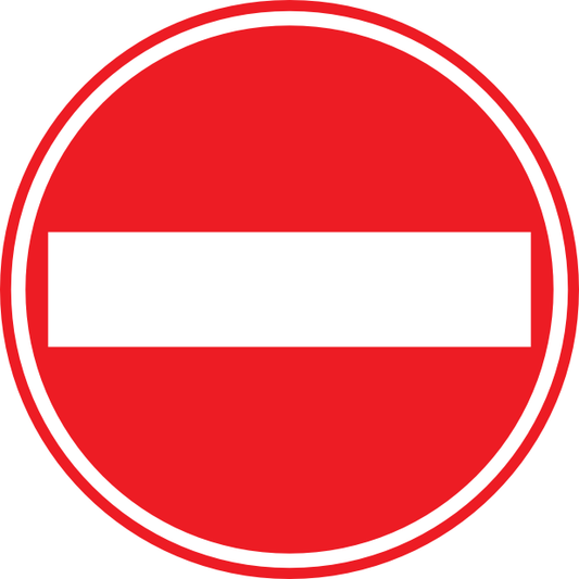 Traf702 - No Entry Sign