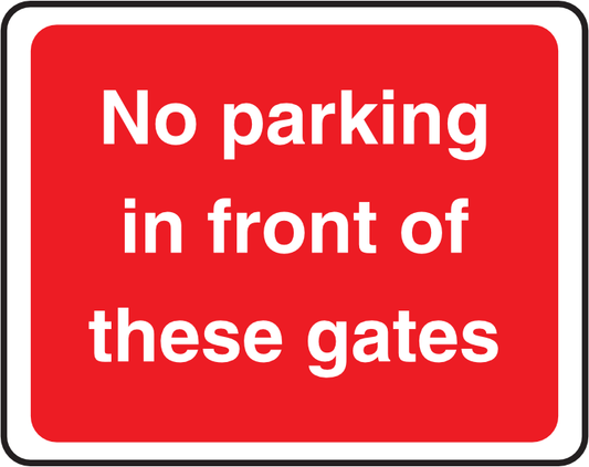 Traf718 No Parking in Front of These Gates