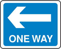 Traf723 ONE WAY (Left Arrow)