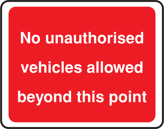 Traf732 No Unauthorised Vehicles