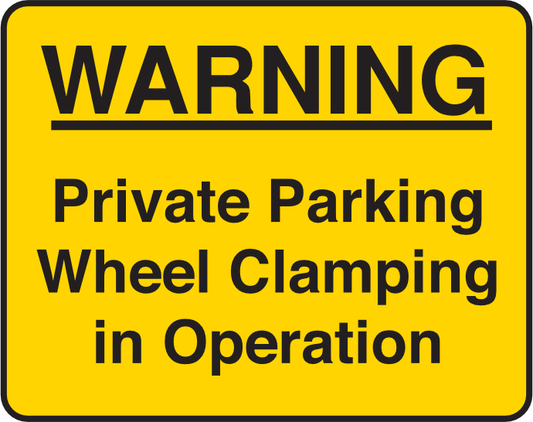 Traf734 Private Parking Wheel Clamping