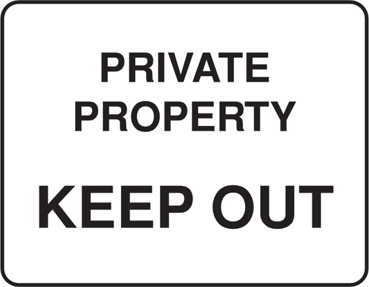 Traf751 Private Property Keep Out