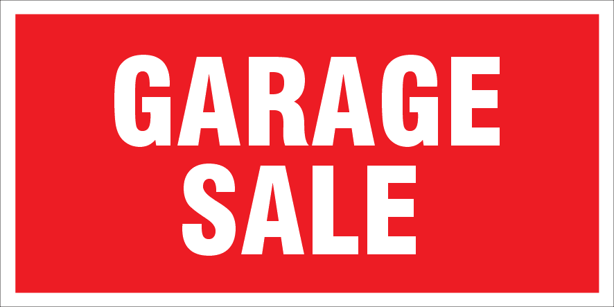 GARAGE SALE Sign